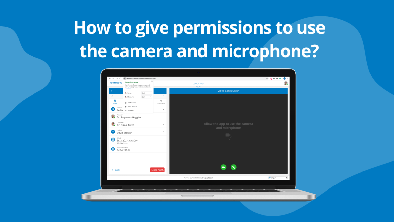 How to give permissions to use the camera and microphone?